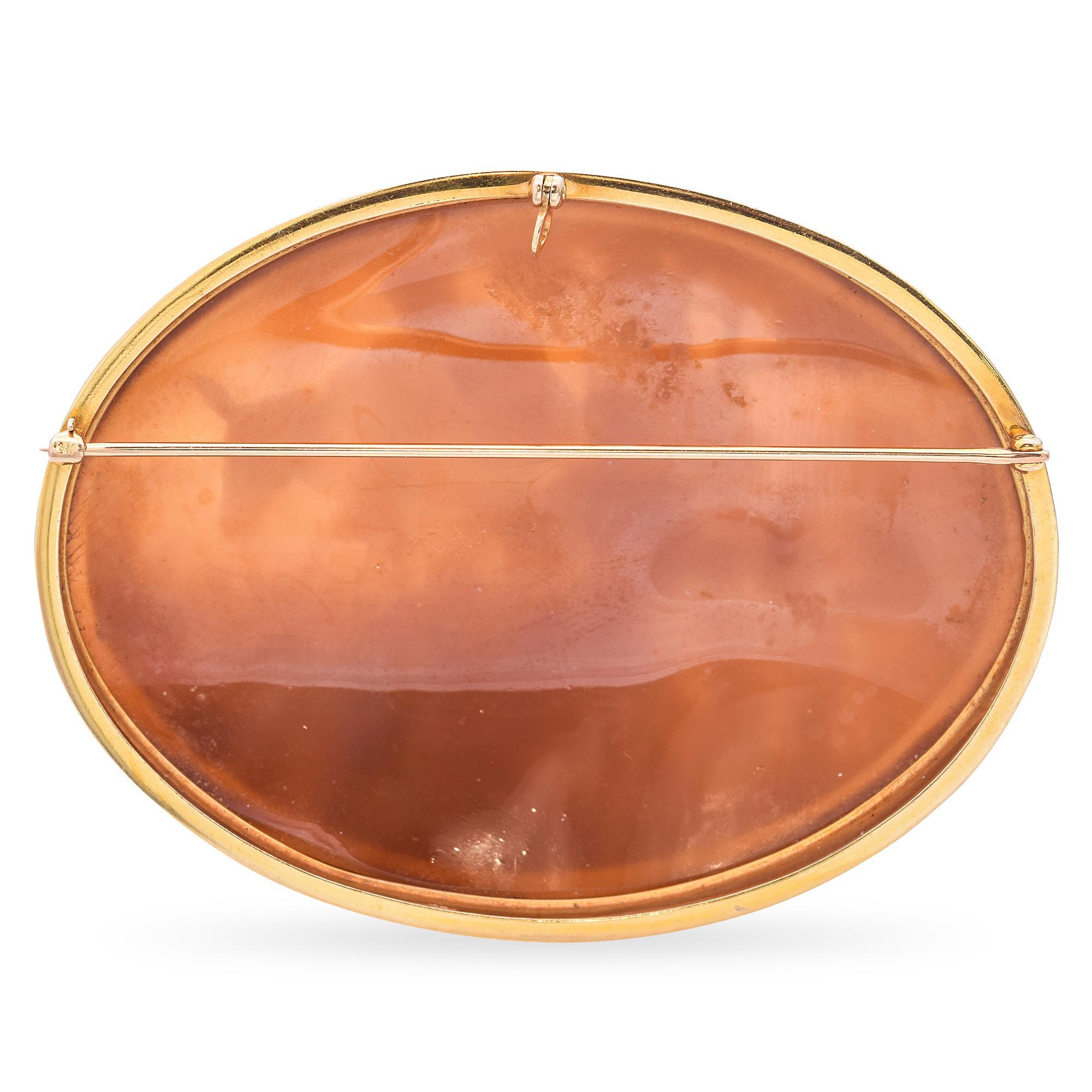 Antique Yellow Gold Shell Cameo 