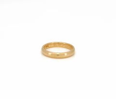 Antique Yellow Gold Wedding Band, Feb 2, 1907, Size 5.25, 14K
