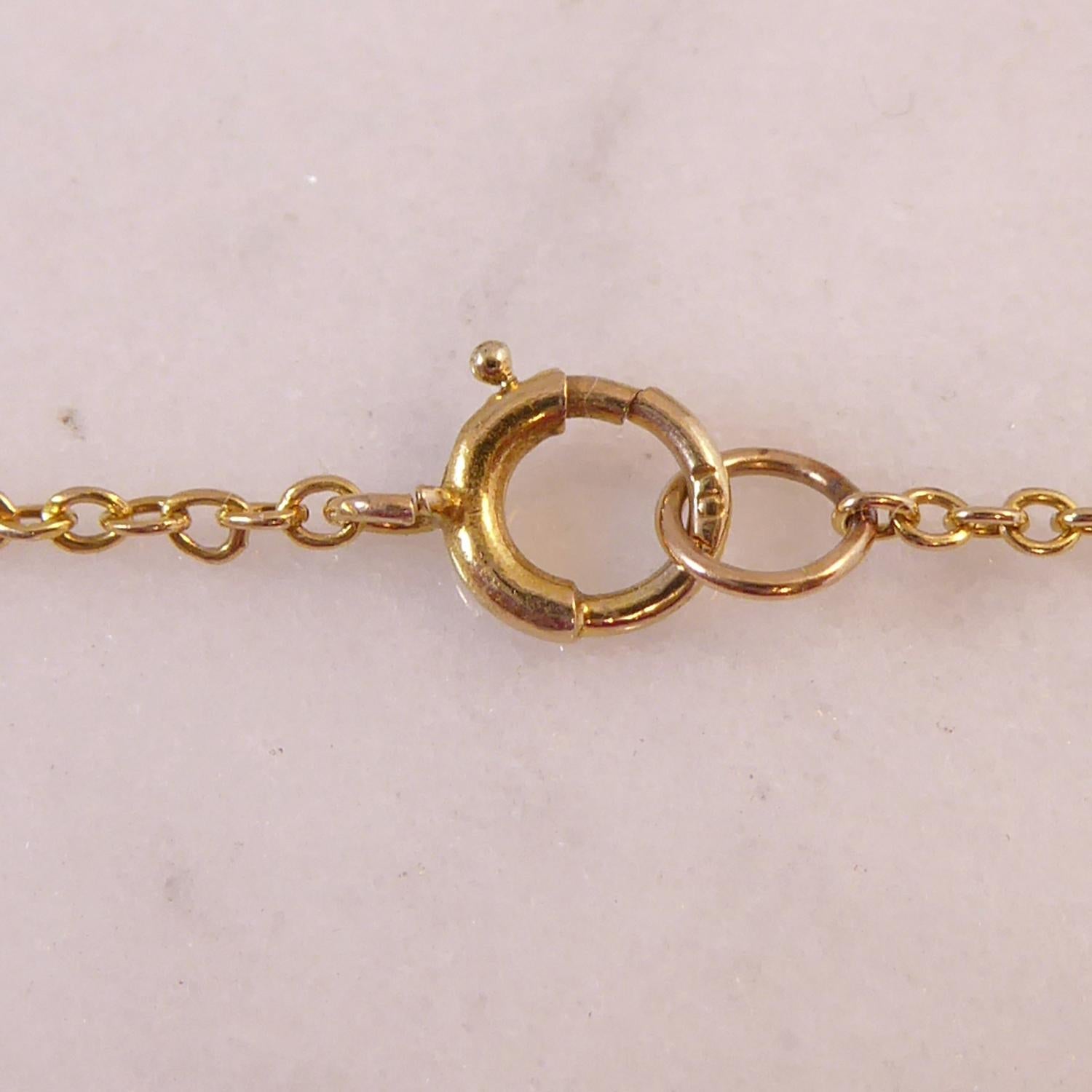 Edwardian Antique Yellow Zircon and Diamond Necklace, Circa 1900 3