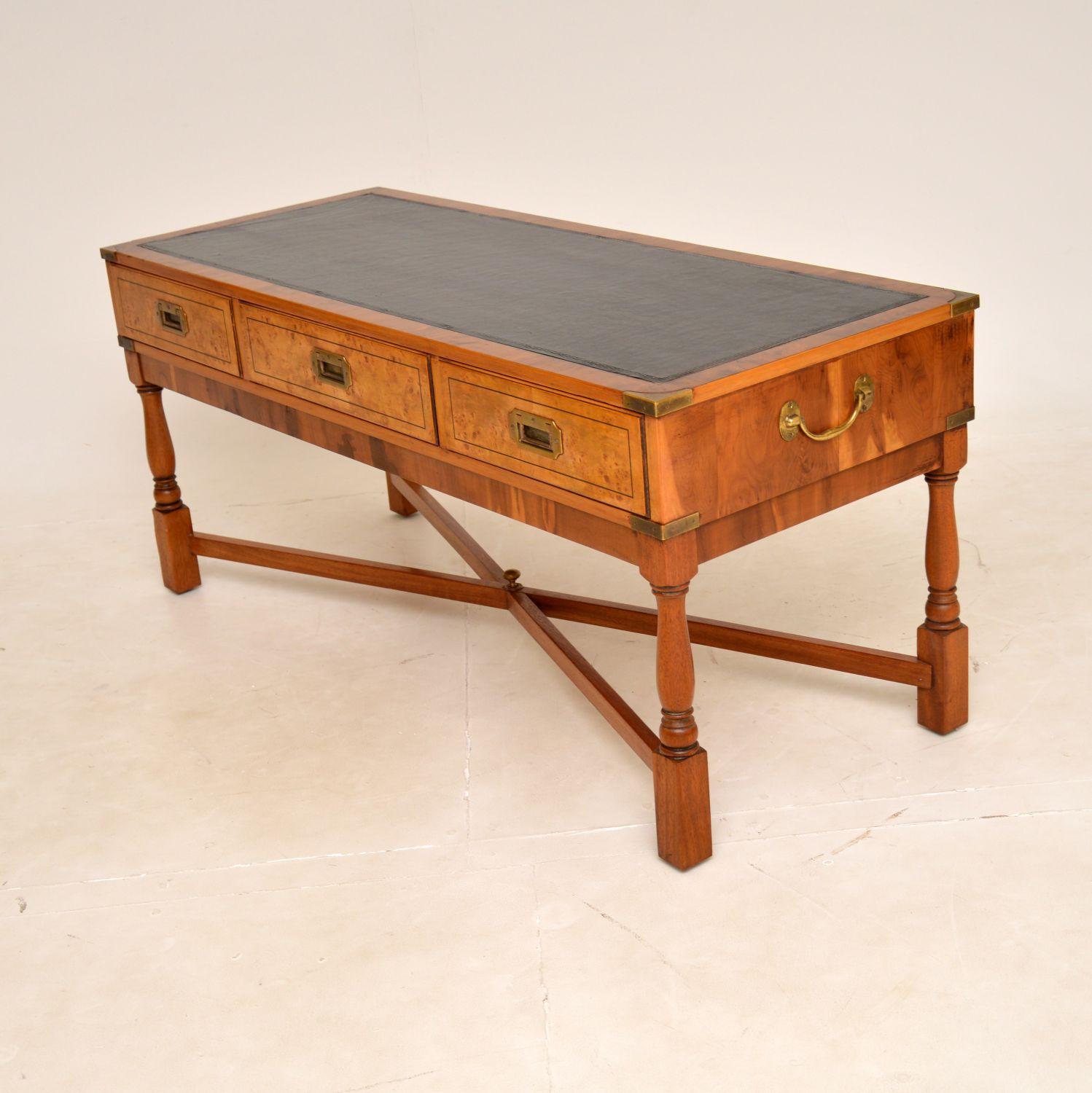Antique Military Campaign Style Coffee Table In Good Condition For Sale In London, GB