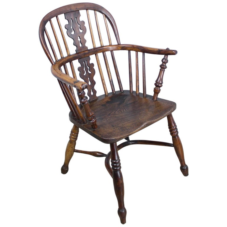 Antique Yew Windsor Chair