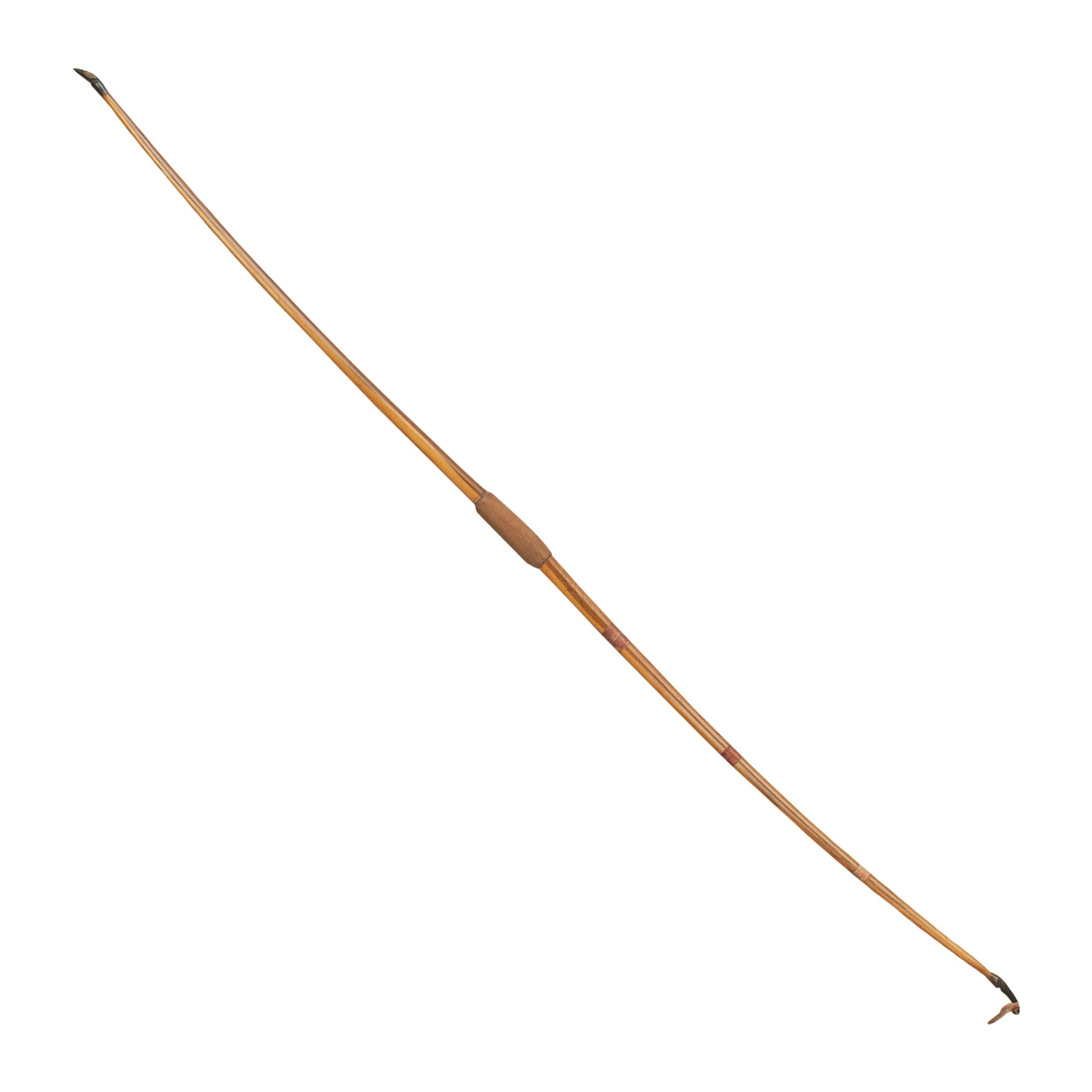 Antique Yew Wood Longbow by Buchanan of Piccadilly