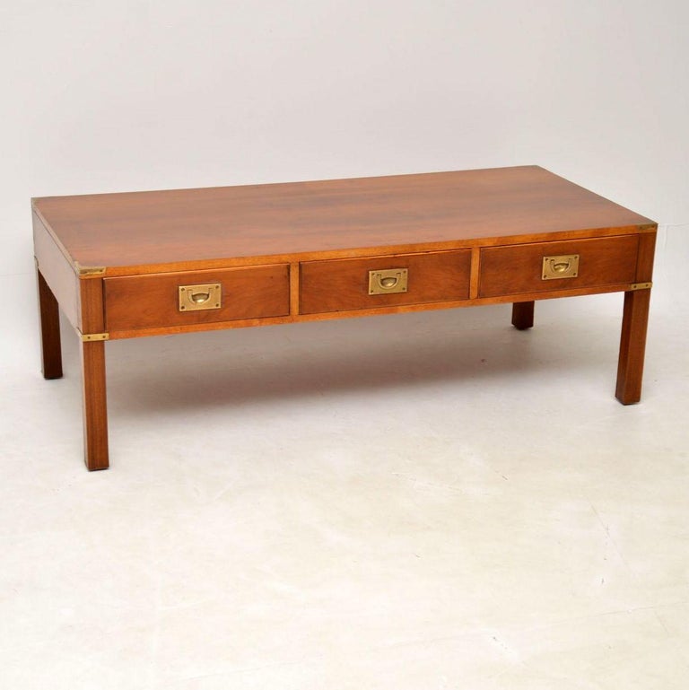 Campaign Coffee Table - Antique Mahogany and Brass Military Campaign Coffee Table ... - Sunpan's collection of coffee tables will compliment residential and contract spaces.