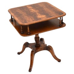 Table d'appoint en bois d'if ancien