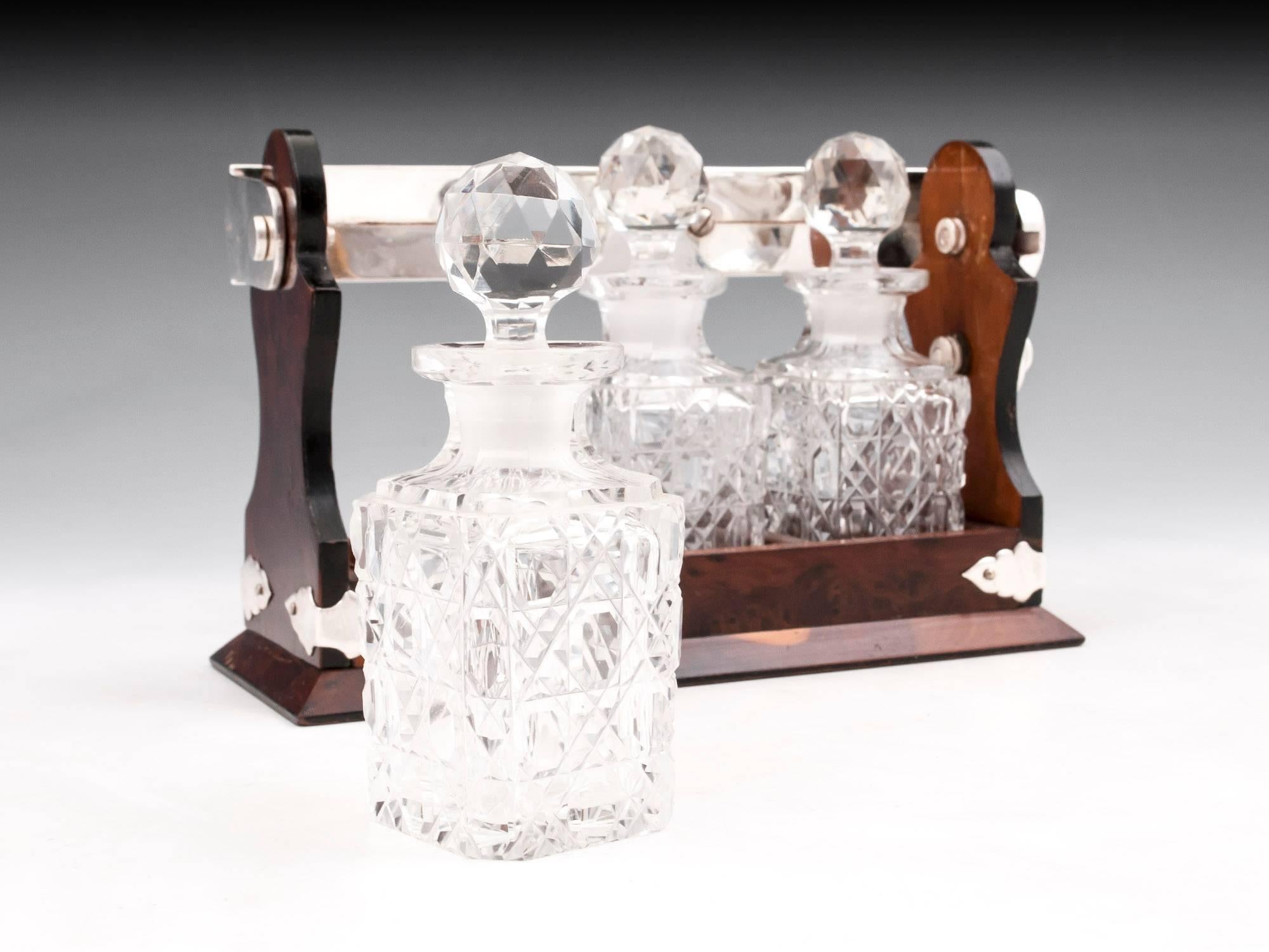 Antique Yew Wood Perfume Tantalus E. Rimmel London 19th Century 1