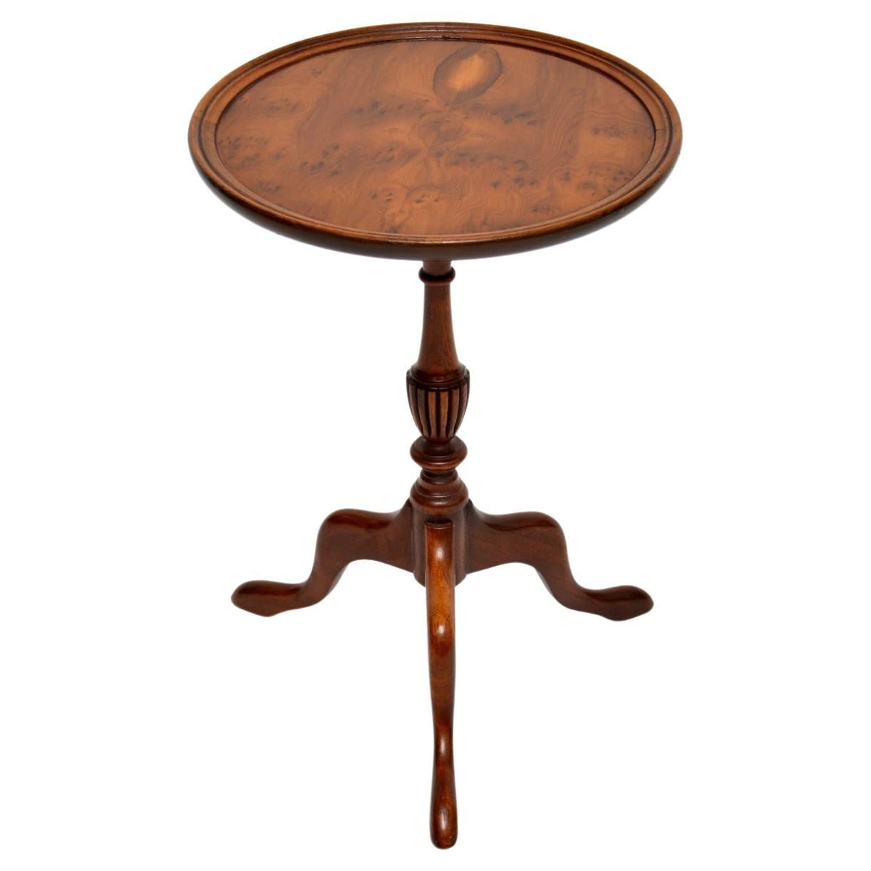 Antique Yew Wood Wine Table For Sale at 1stDibs