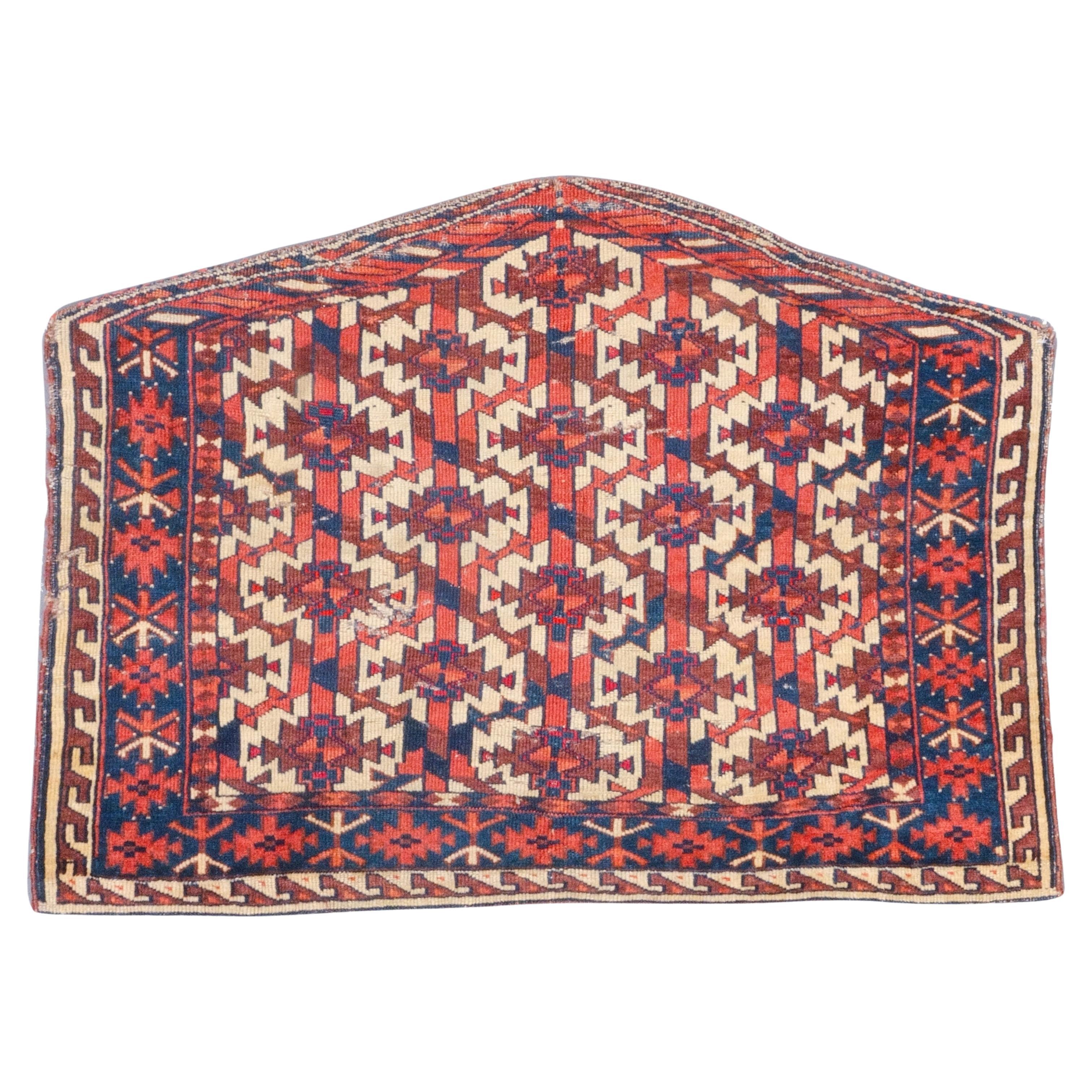 Antique Yomud Asmalyk - 19th Century Turkmen Yomud Asmalyk, Antique Tapestry