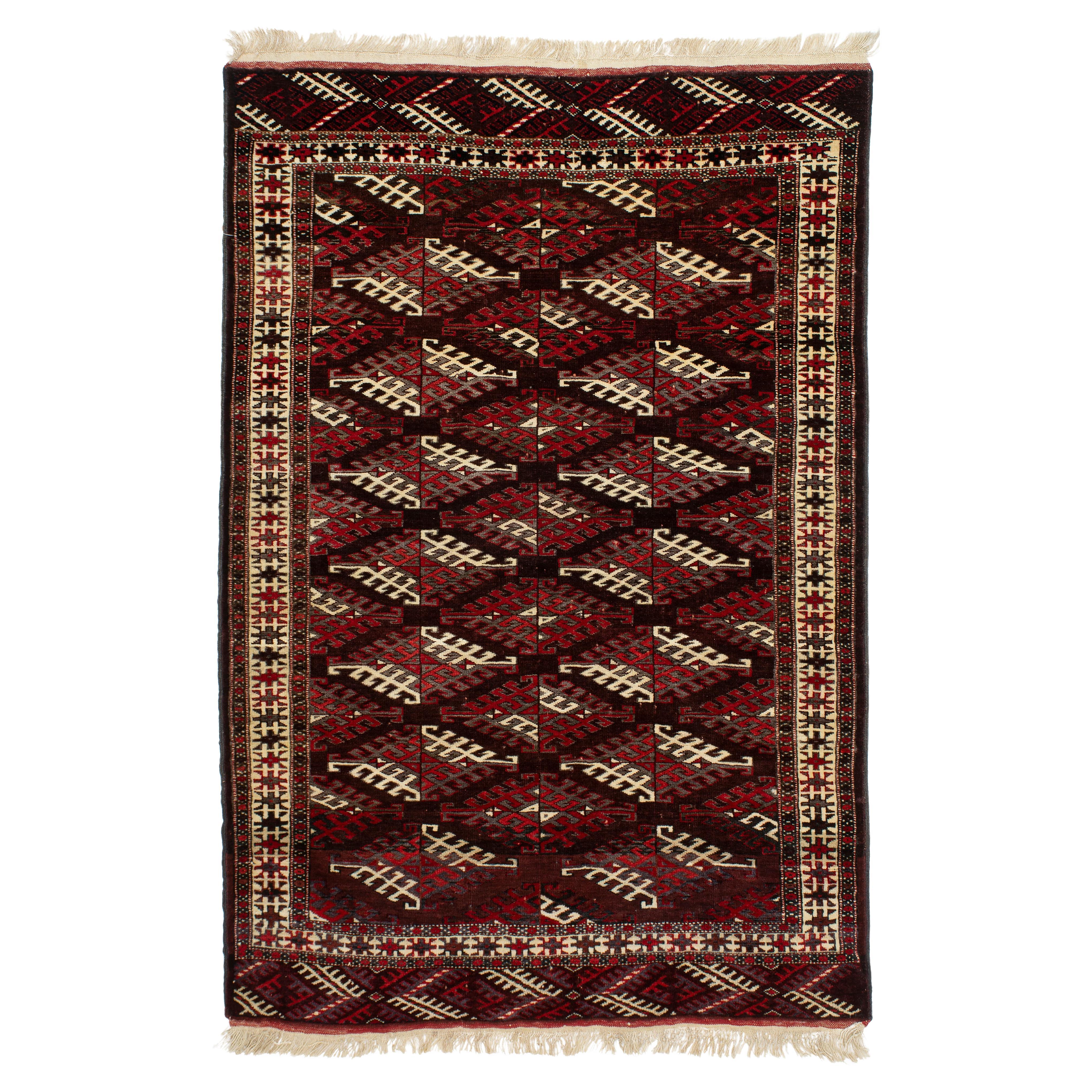 Antique Yomud Bokhara Rug For Sale