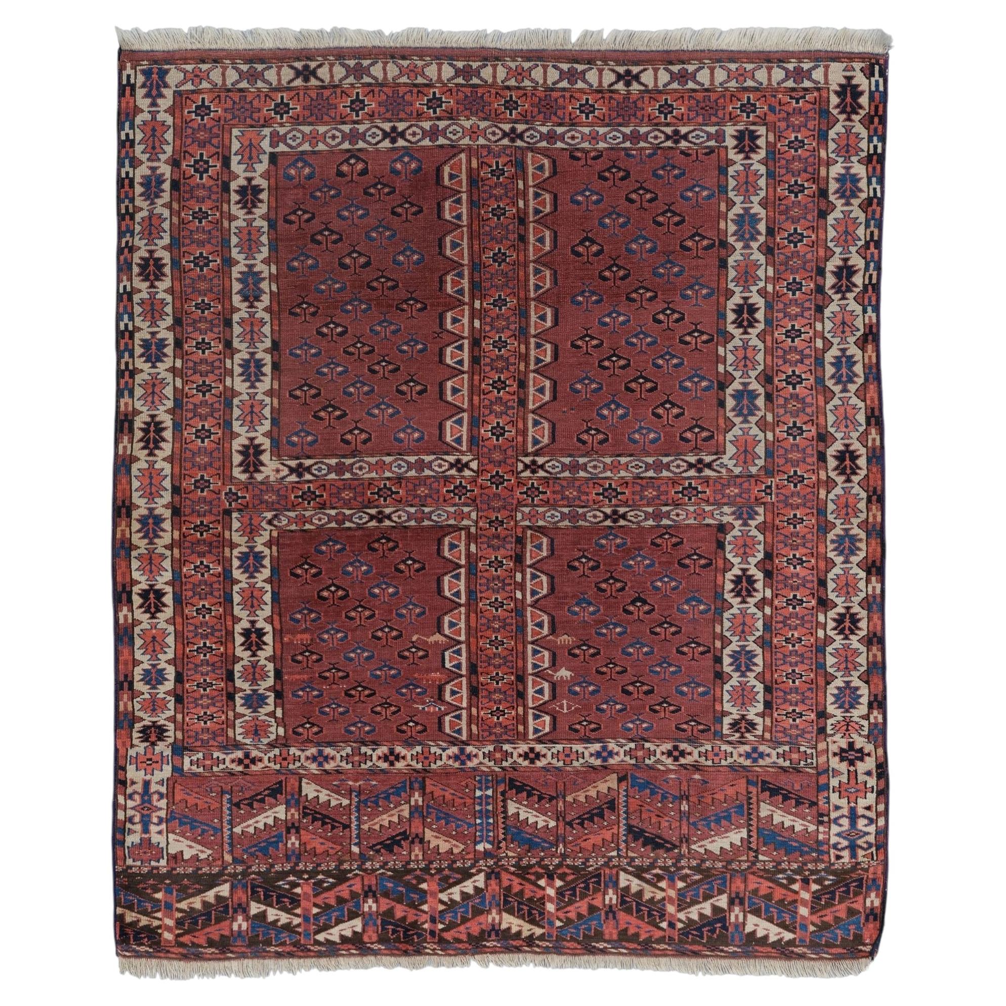 Antique Yomud Ensi Carpet - Mid 19th Century