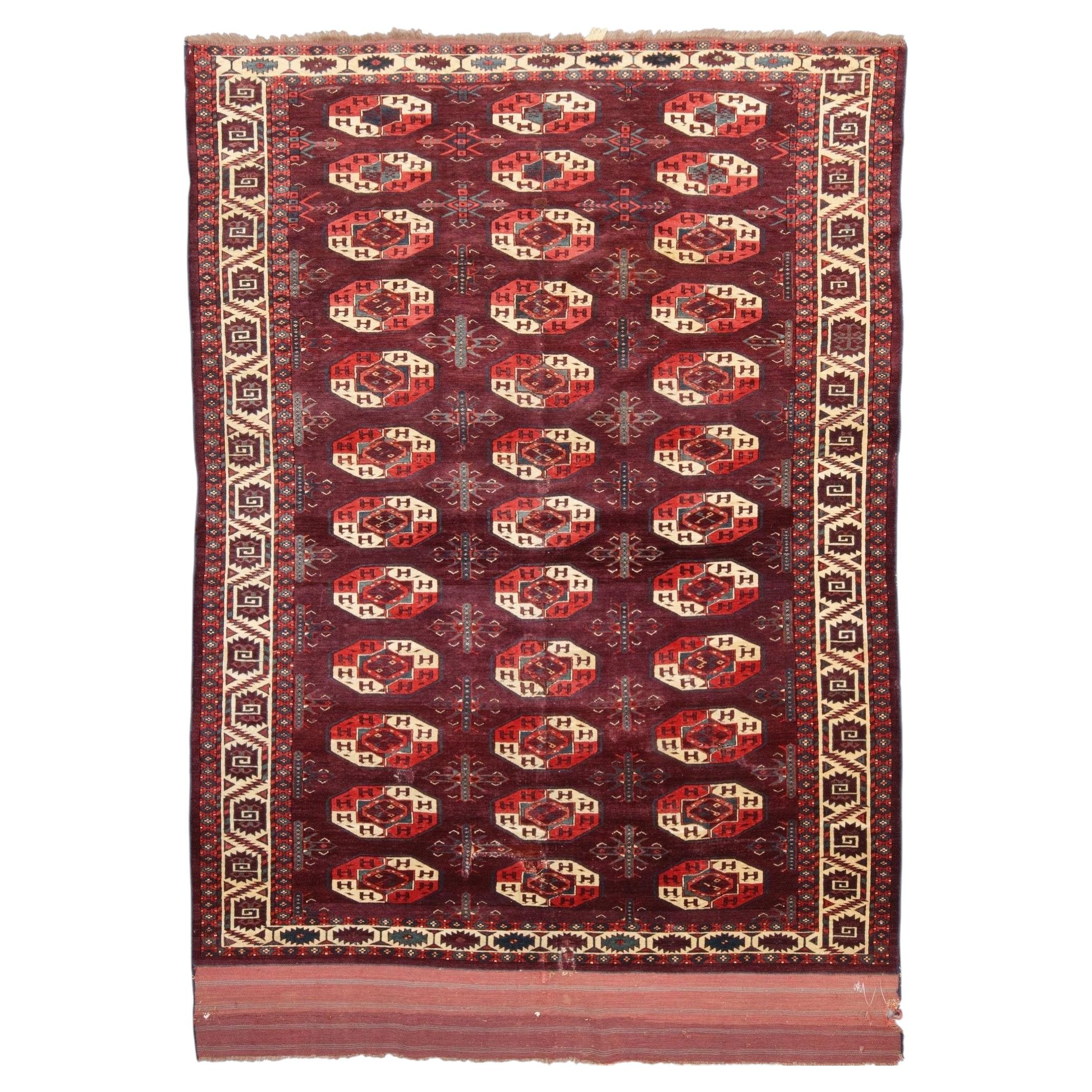 Antique Yomud Main Carpet - 19th Century