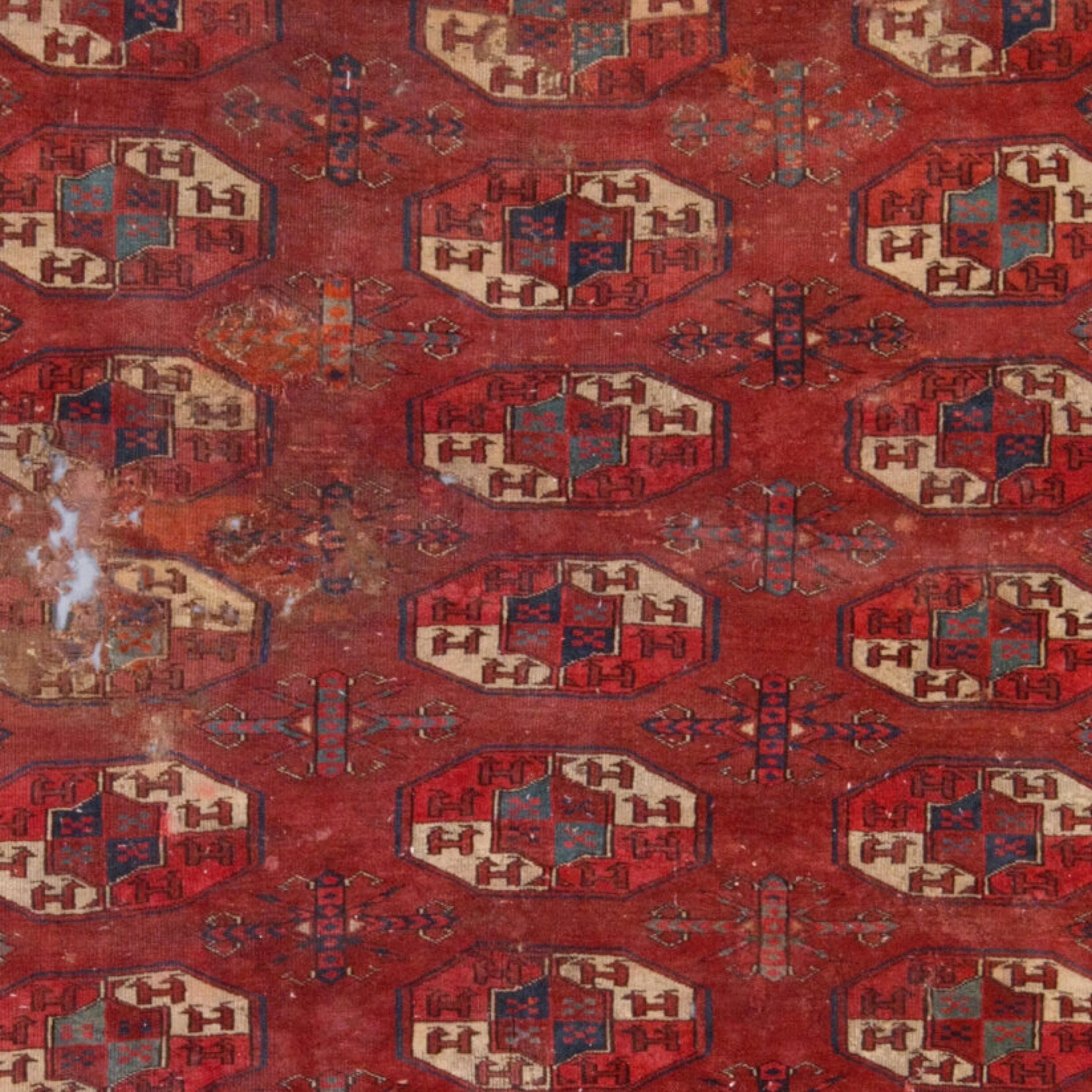 Antique Yomud Main Carpet - Early Turkmen Yomud Main Rug Circa 1800, Antique Rug État moyen - En vente à Sultanahmet, 34