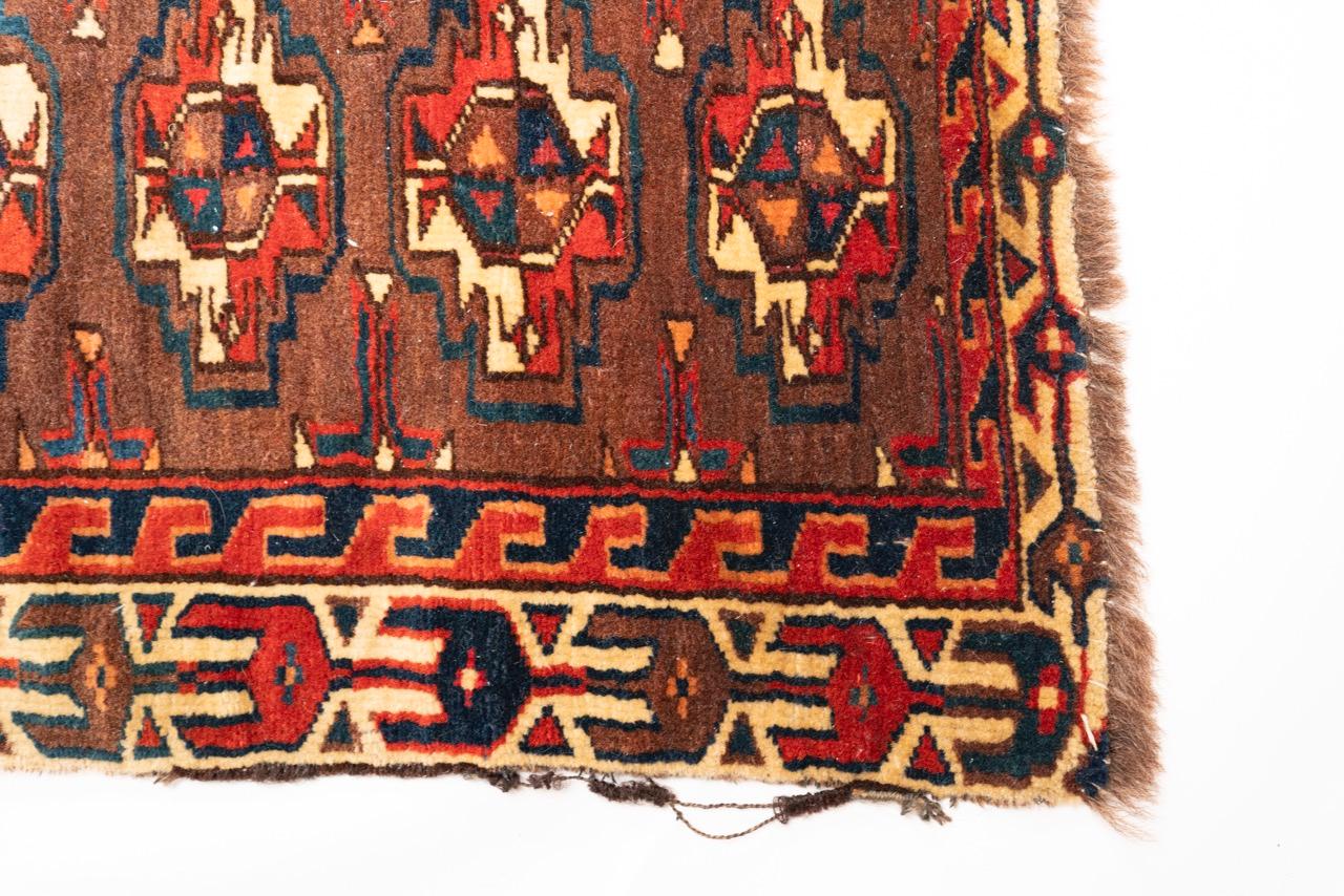 Hand-Woven Antique Yomut Chuval  For Sale