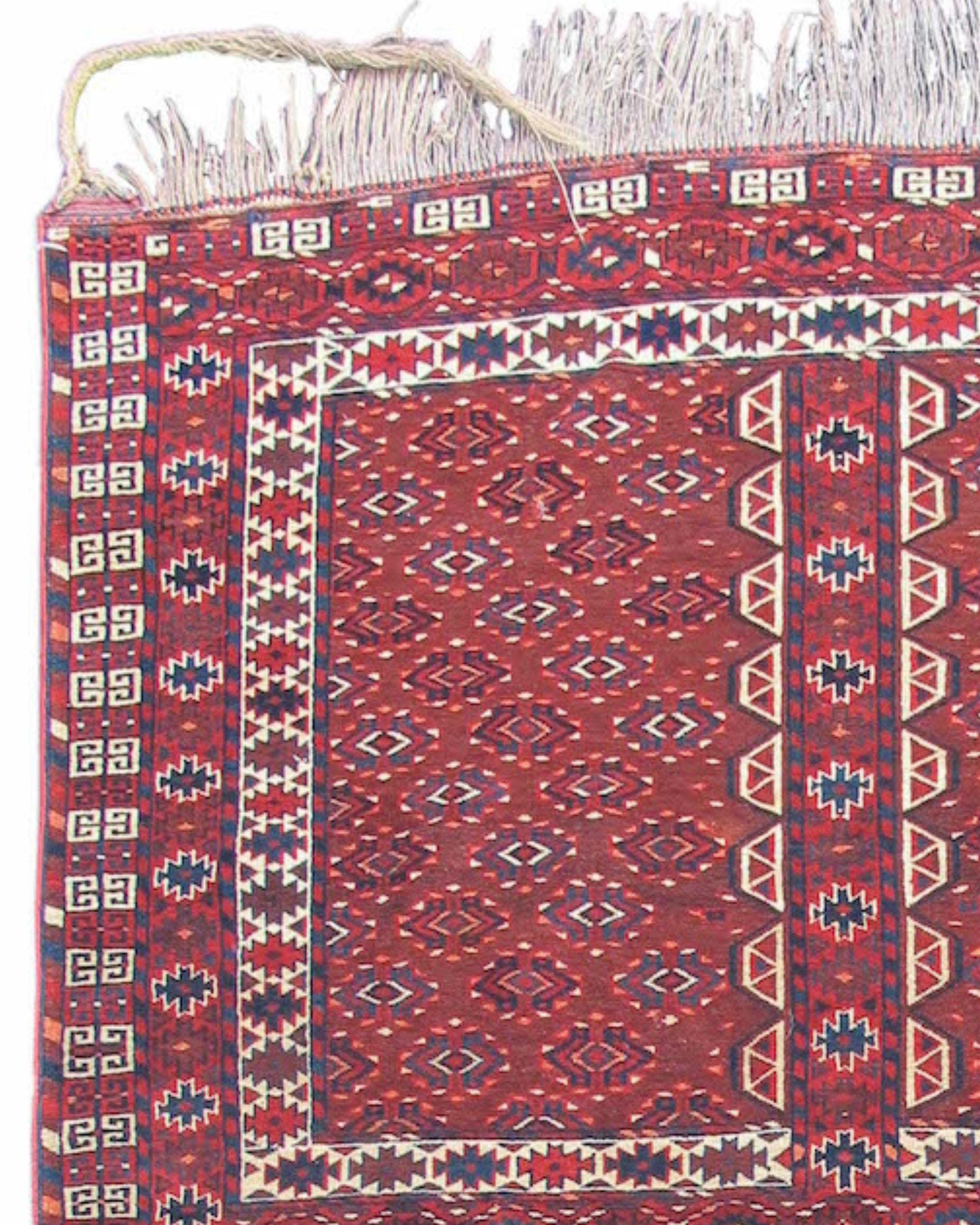 Turkmen Antique Yomut Ensi Rug, Late 19th Century For Sale