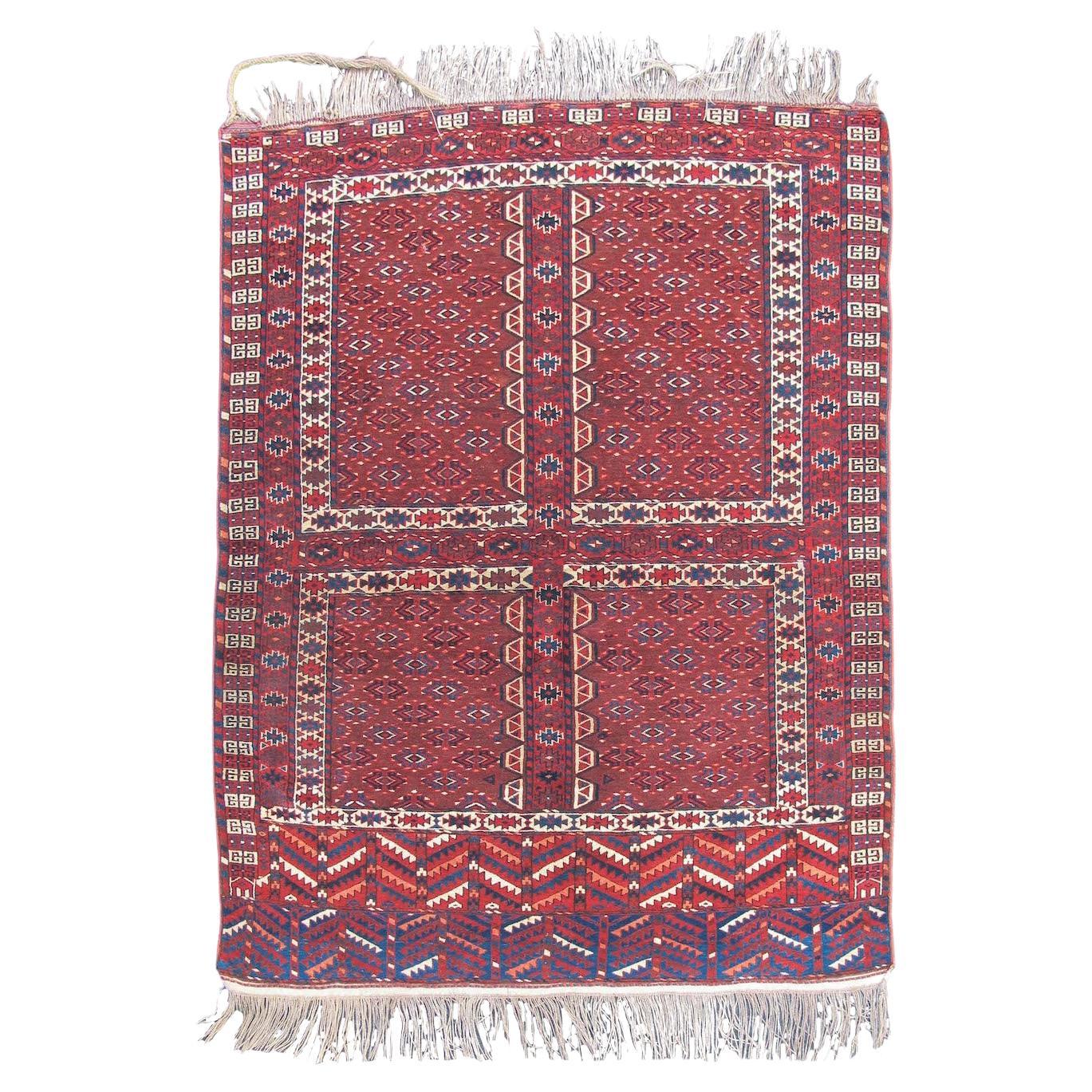 Antique Yomut Ensi Rug, Late 19th Century For Sale