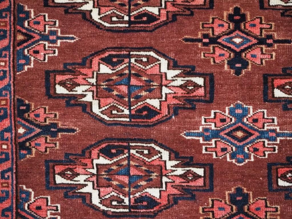 Turkmène Antique chuval turkmène 9 Gul Chuval, vers 1900 en vente
