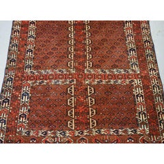 Antique Yomut Turkmen Ensi with Well Drawn Elem Panels, circa 1880