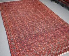 Antique Yomut Turkmen Pallas Soumak Kilim, Ends w/ Diamond Design, Circa 1900/20