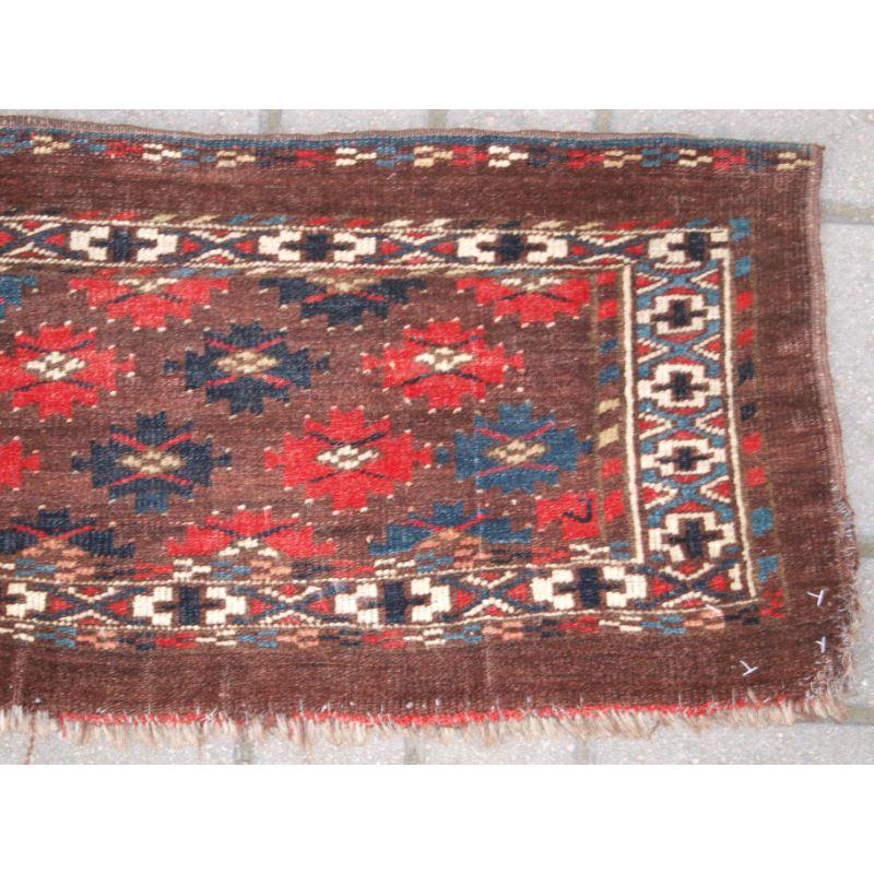 Antique Yomut Turkmen Torba 'Part of a Pair' For Sale 1