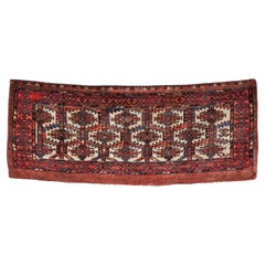 Used Yomut Turkmen torba with lattice design.  Circa 1880.