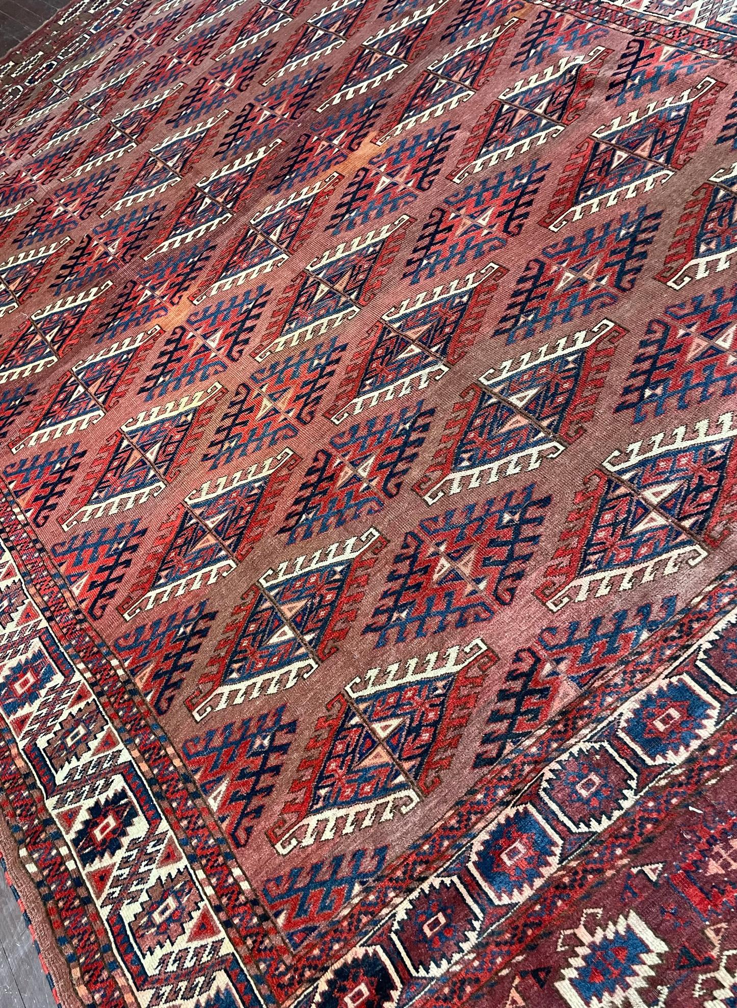 Tribal Antique Yomuth Carpet, Turkoman, as Is For Sale