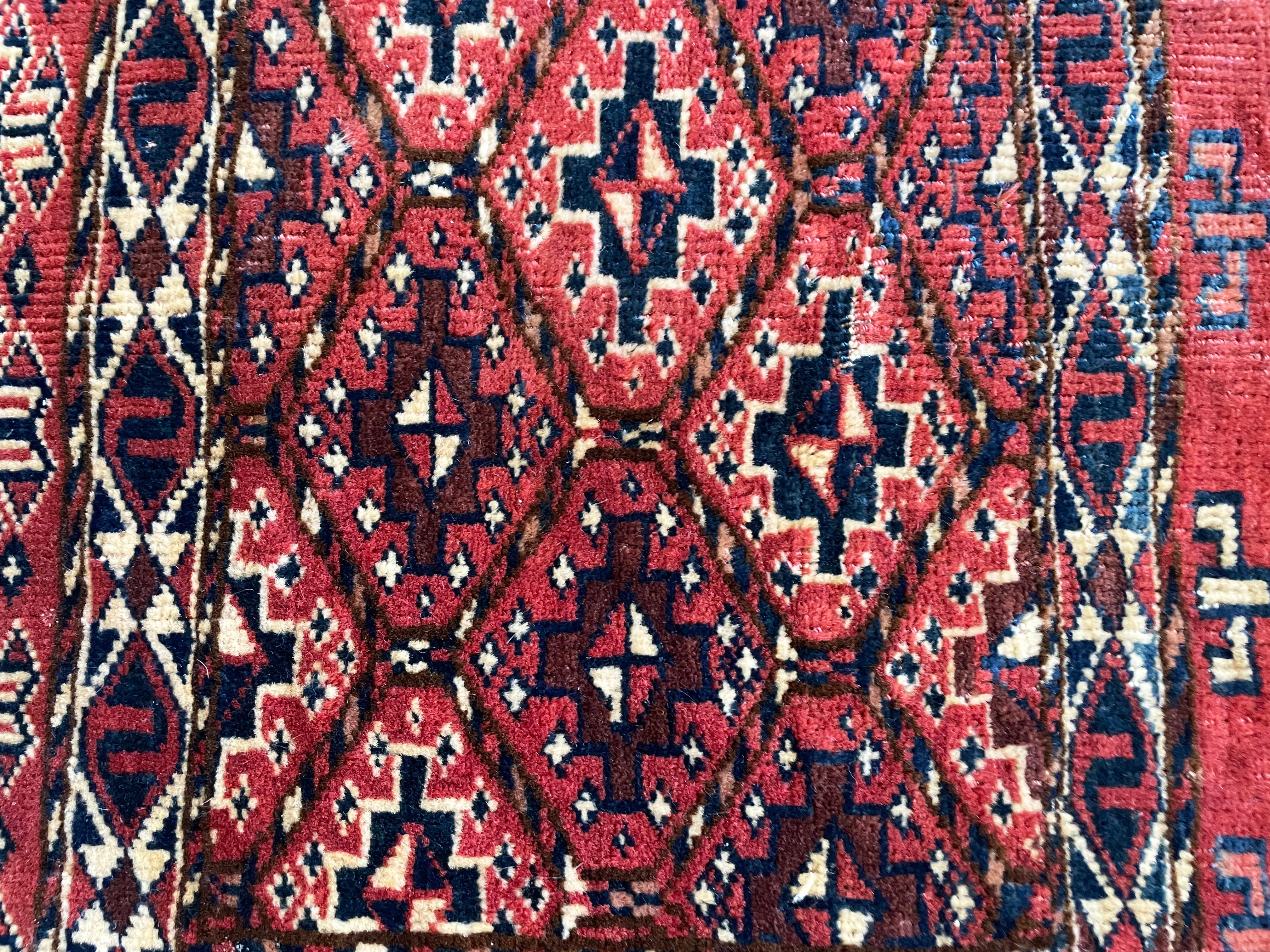 Antiker Yomuth-Teppich/Tasche, Turkoman, wie gesehen (Zentralasiatisch) im Angebot
