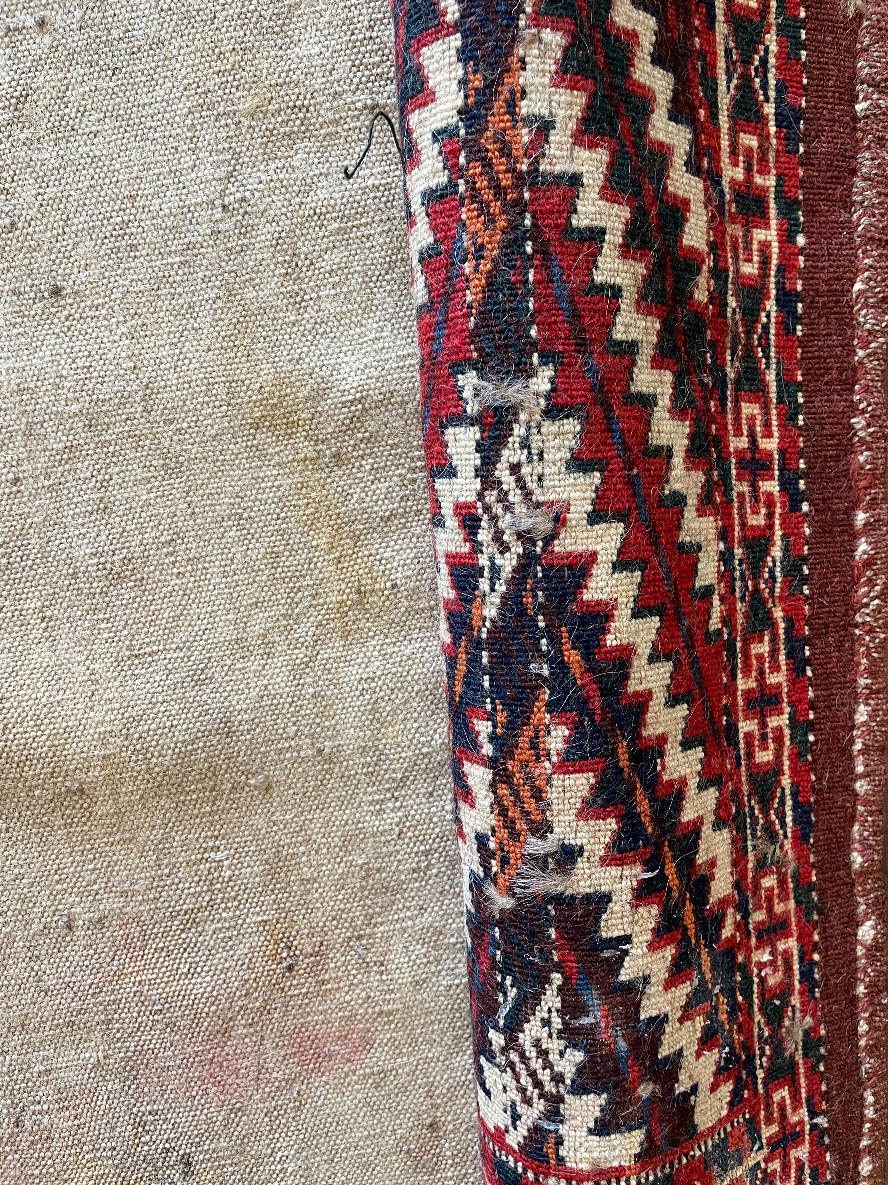 Central Asian Antique Yomuth Rug/Bag, Turkoman For Sale