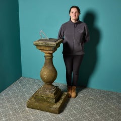 Antique York Stone Sundial of Baluster Shape