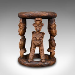 Antique Yoruba Stool, West African, Benin Kingdom, Ceremonial Table, circa 1900