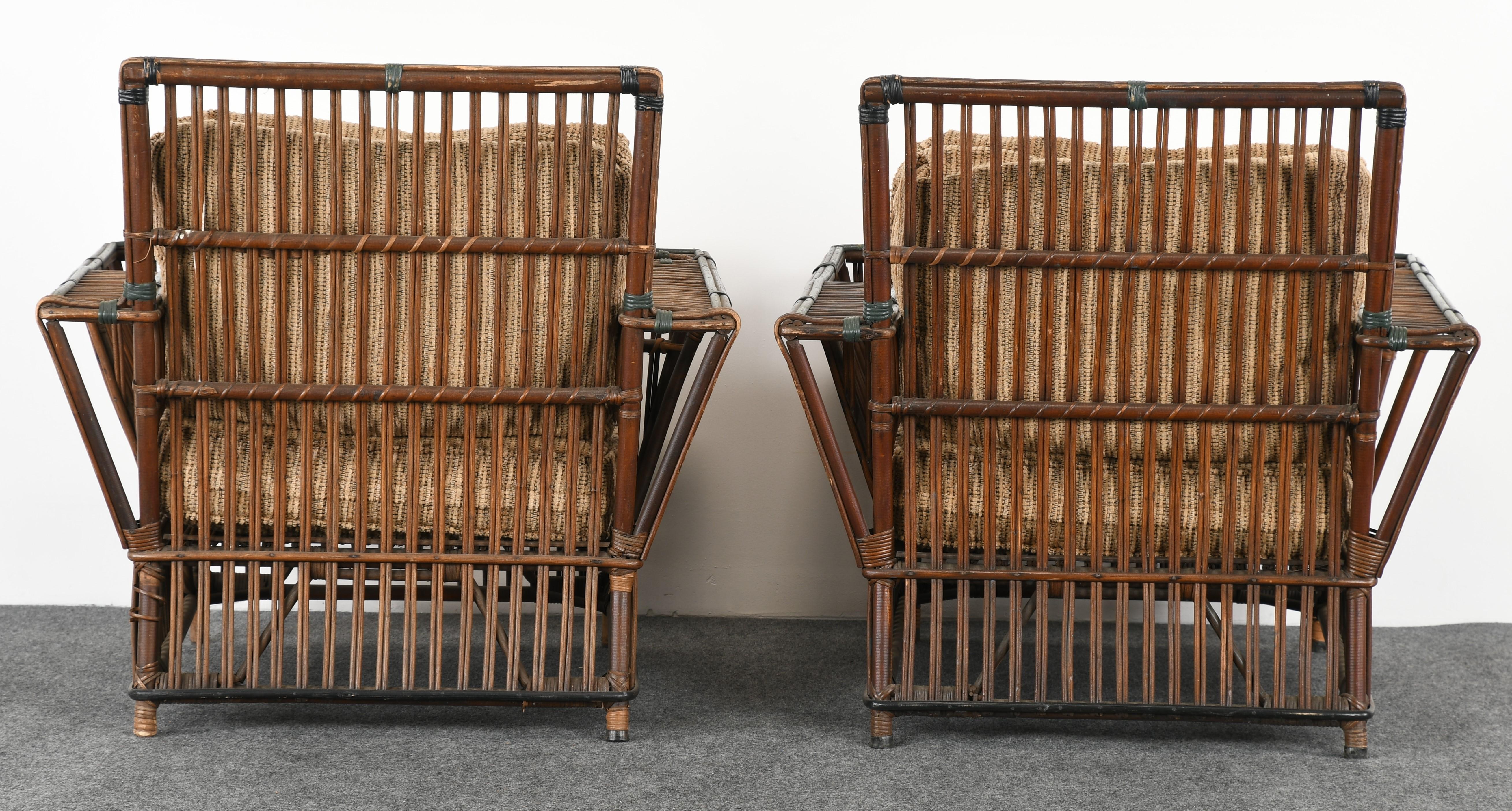 Antique Ypsilanti Stick Wicker Set, 1930s 5