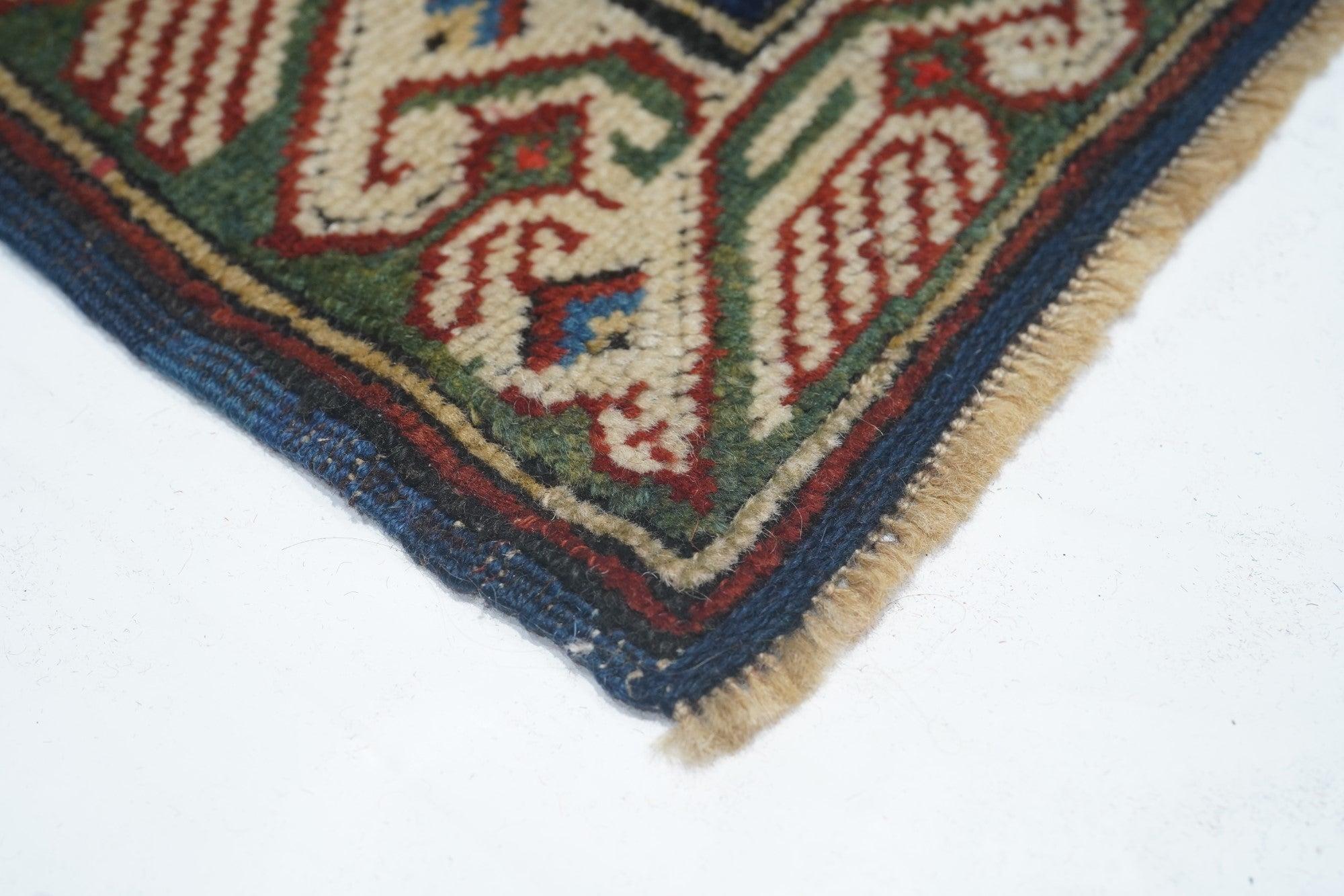 Antiker Zehour-Teppich 3'7'' x 9'11'' (Handgeknüpft) im Angebot