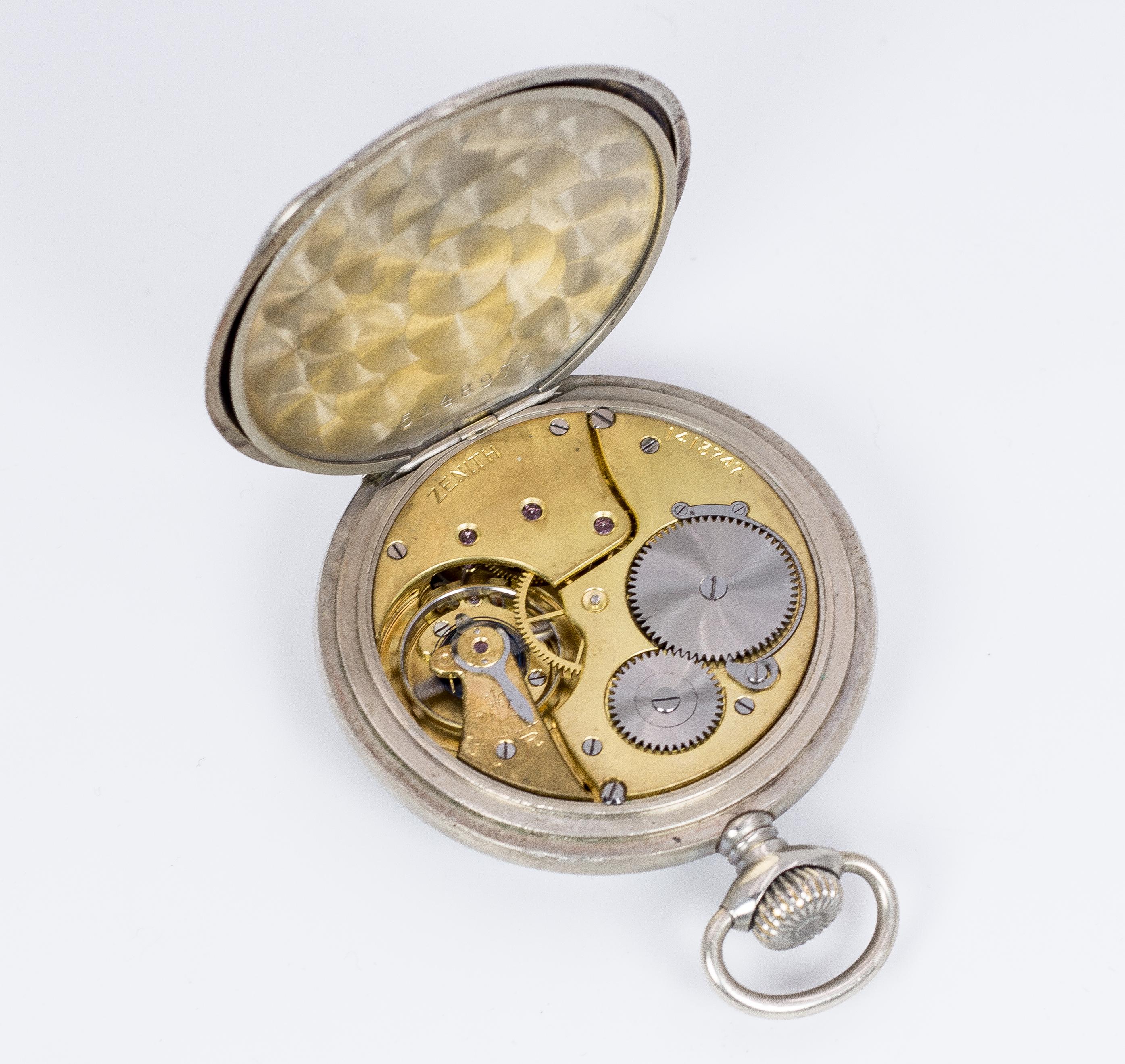 Antique Zenith Pocket Watch, Early 20th Century In Good Condition For Sale In Bologna, IT