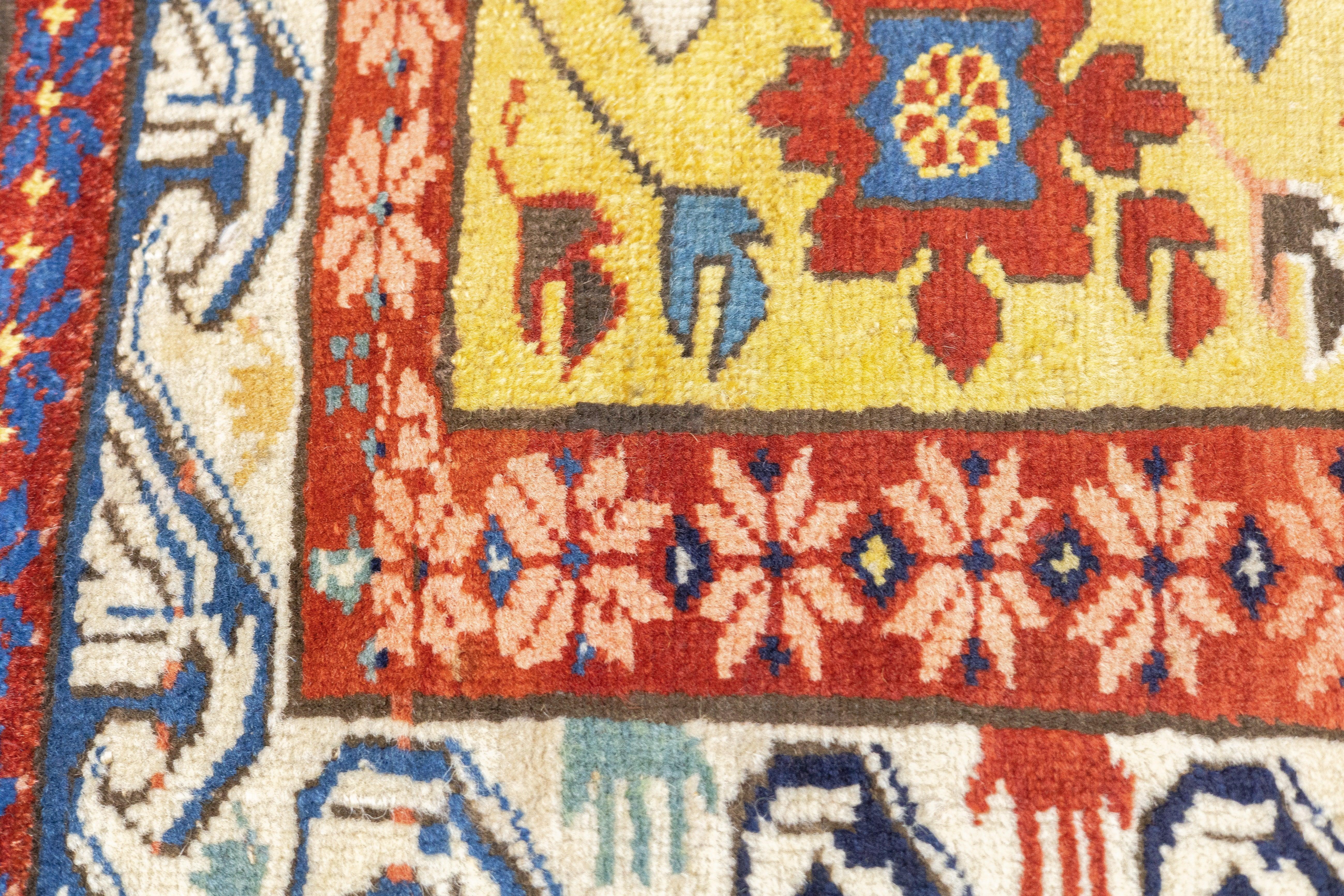 Antiker Zeyhour-Teppich 3'3'' x 8'4'' im Zustand „Gut“ im Angebot in New York, NY