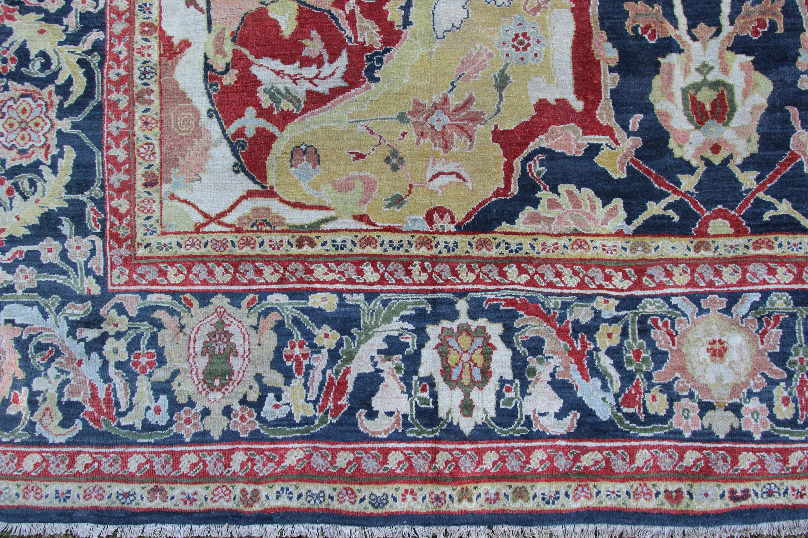 Antique Ziegler Carpet, Rare 17th Century Polonaise Design For Sale 4