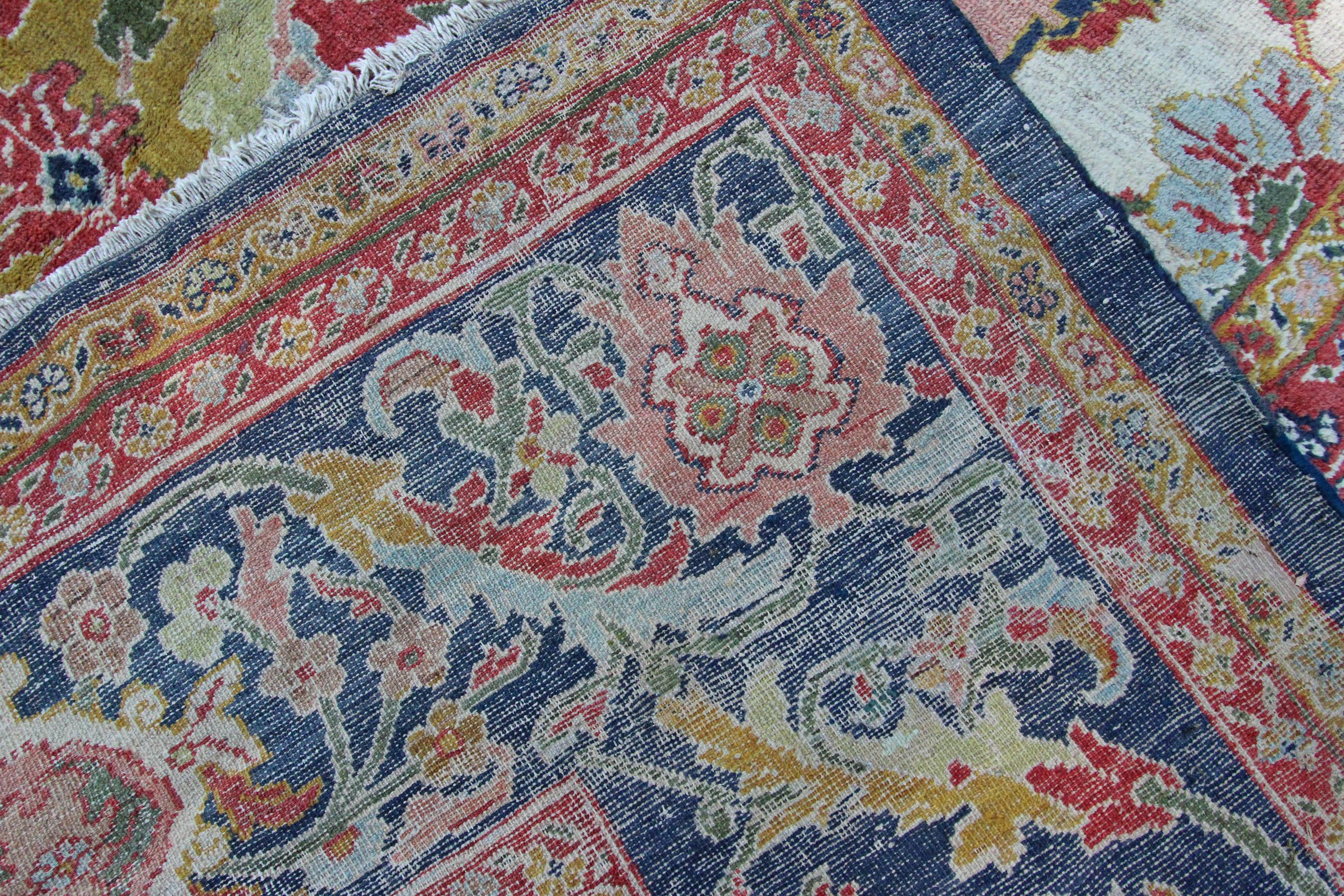 Antique Ziegler Carpet, Rare 17th Century Polonaise Design For Sale 9