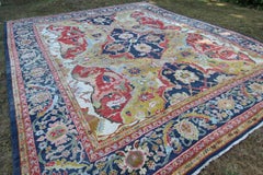 Antique Ziegler Carpet, Rare 17th Century Polonaise Design
