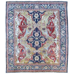 Antique Ziegler Carpet, Rare 17th Century Polonaise Design
