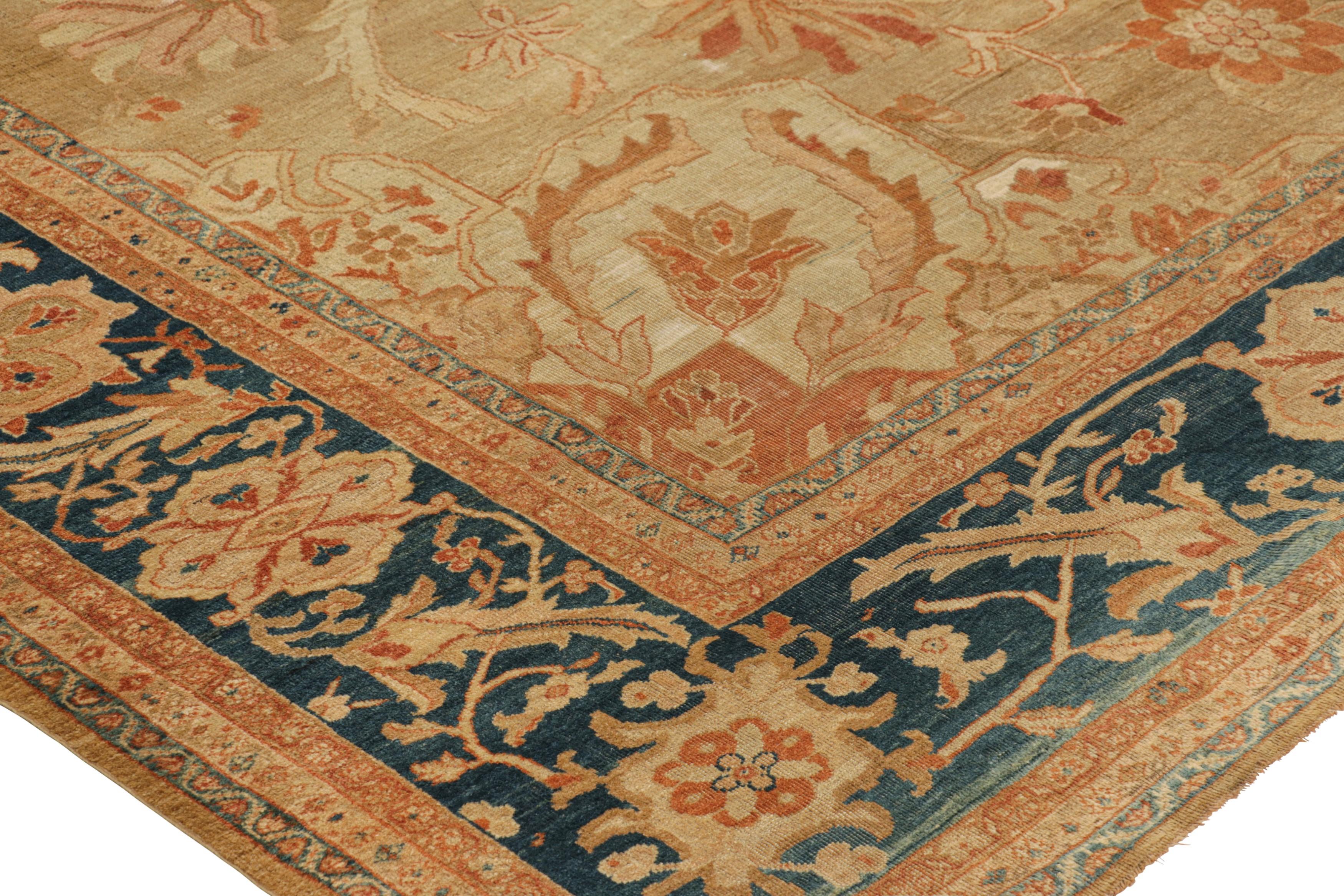 Persiano Antico tappeto quadrato persiano Sultanabad Rugs, medaglione floreale - Rug & Kilim in vendita