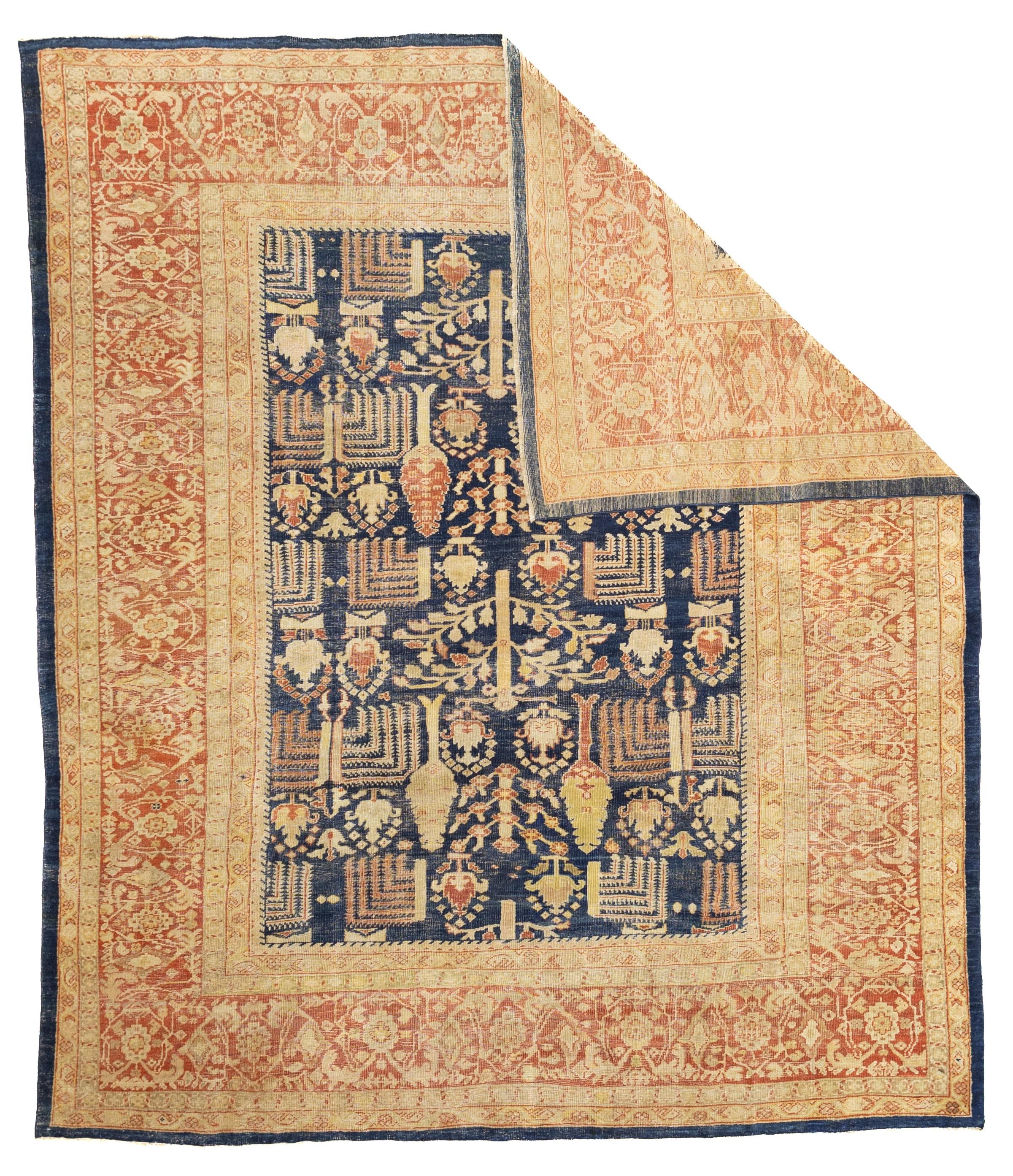 Antiker Zigler Mahal Teppich 8'11
