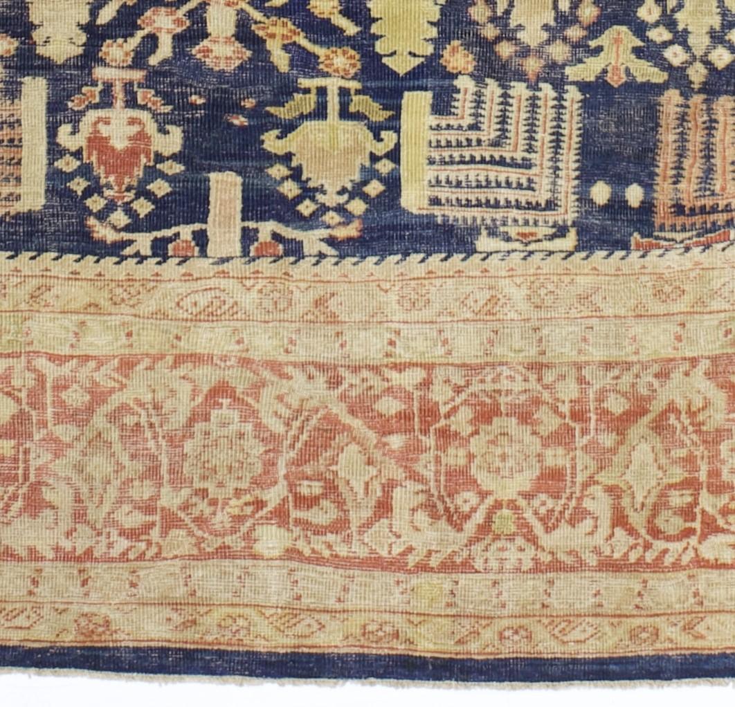 Antiker ZIGLER Mahal Teppich 8'11 x 10'5 (19. Jahrhundert) im Angebot