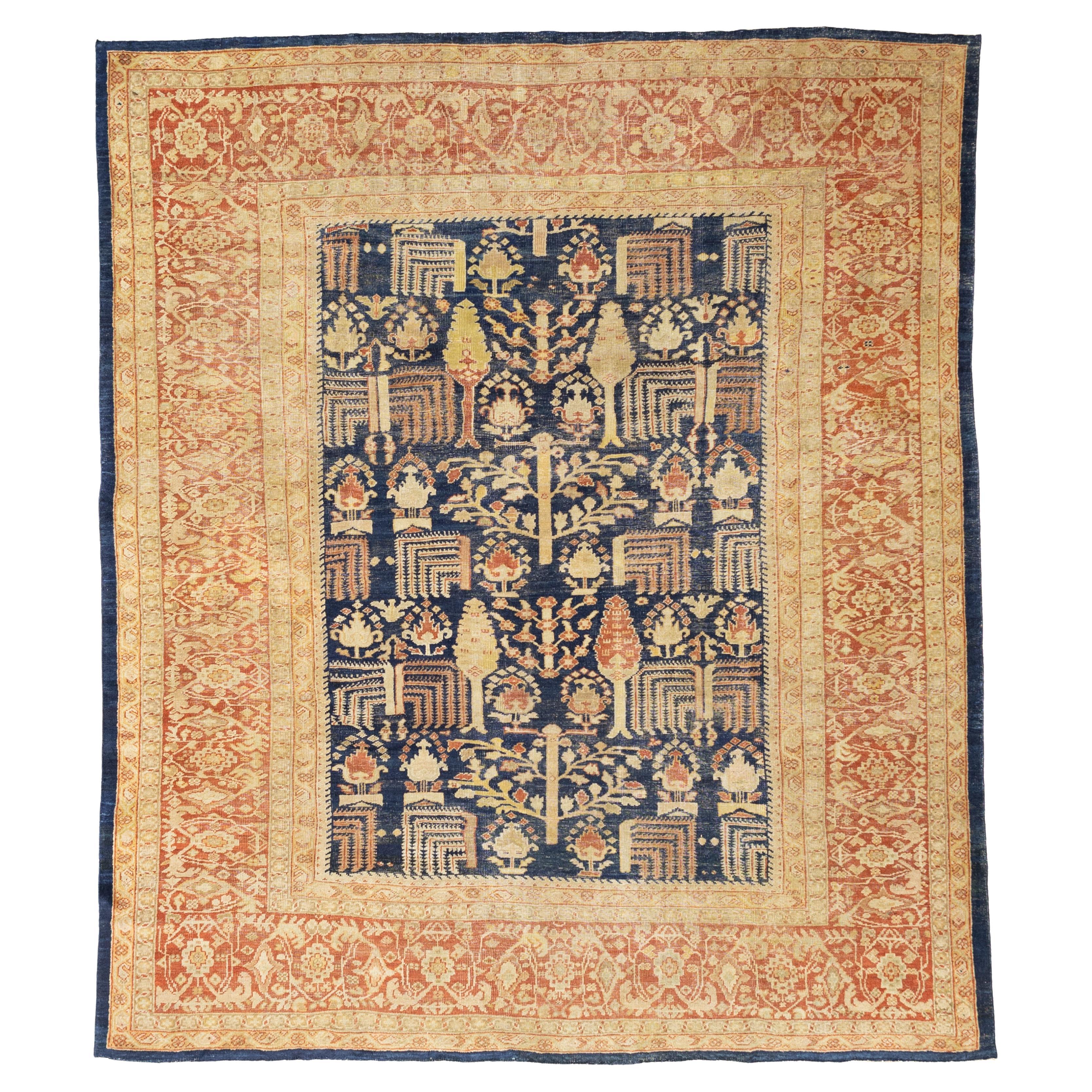 Antique Zigler Mahal Rug 8’11” x 10’5”