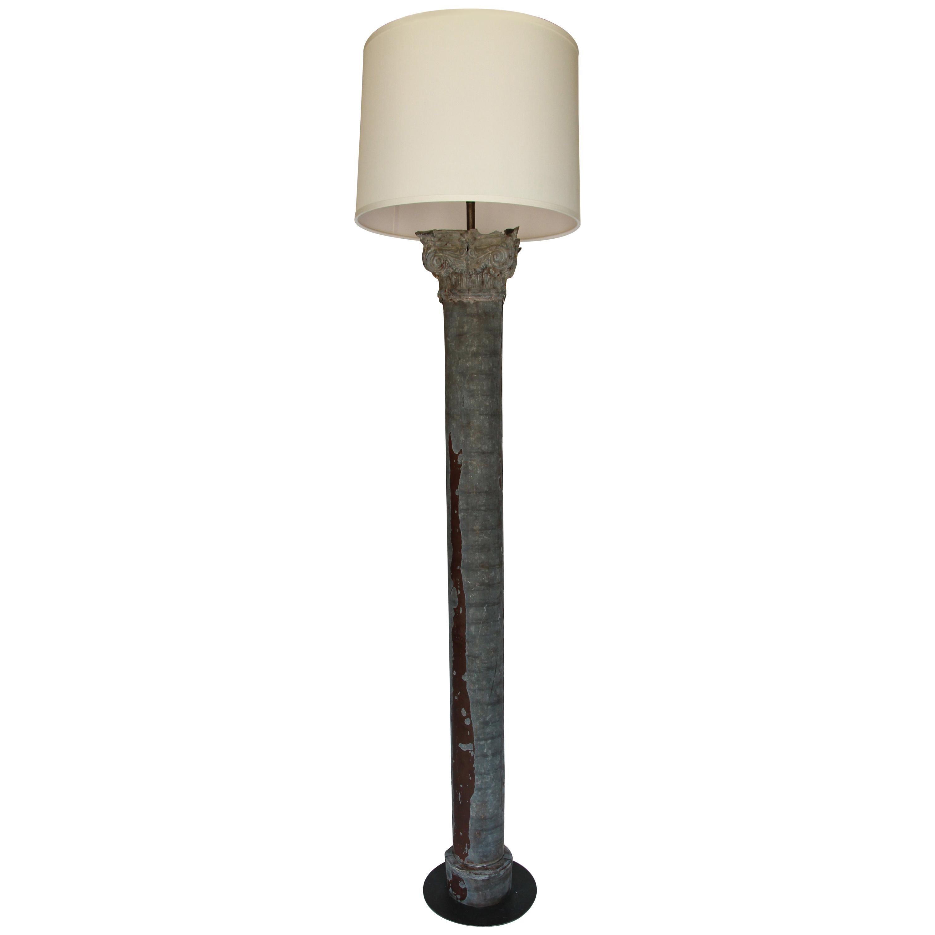 Antique Service Gas Station Deco Style Lamp Posts For Sale at 1stdibs