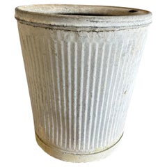 Used Zinc Flower Container Planters