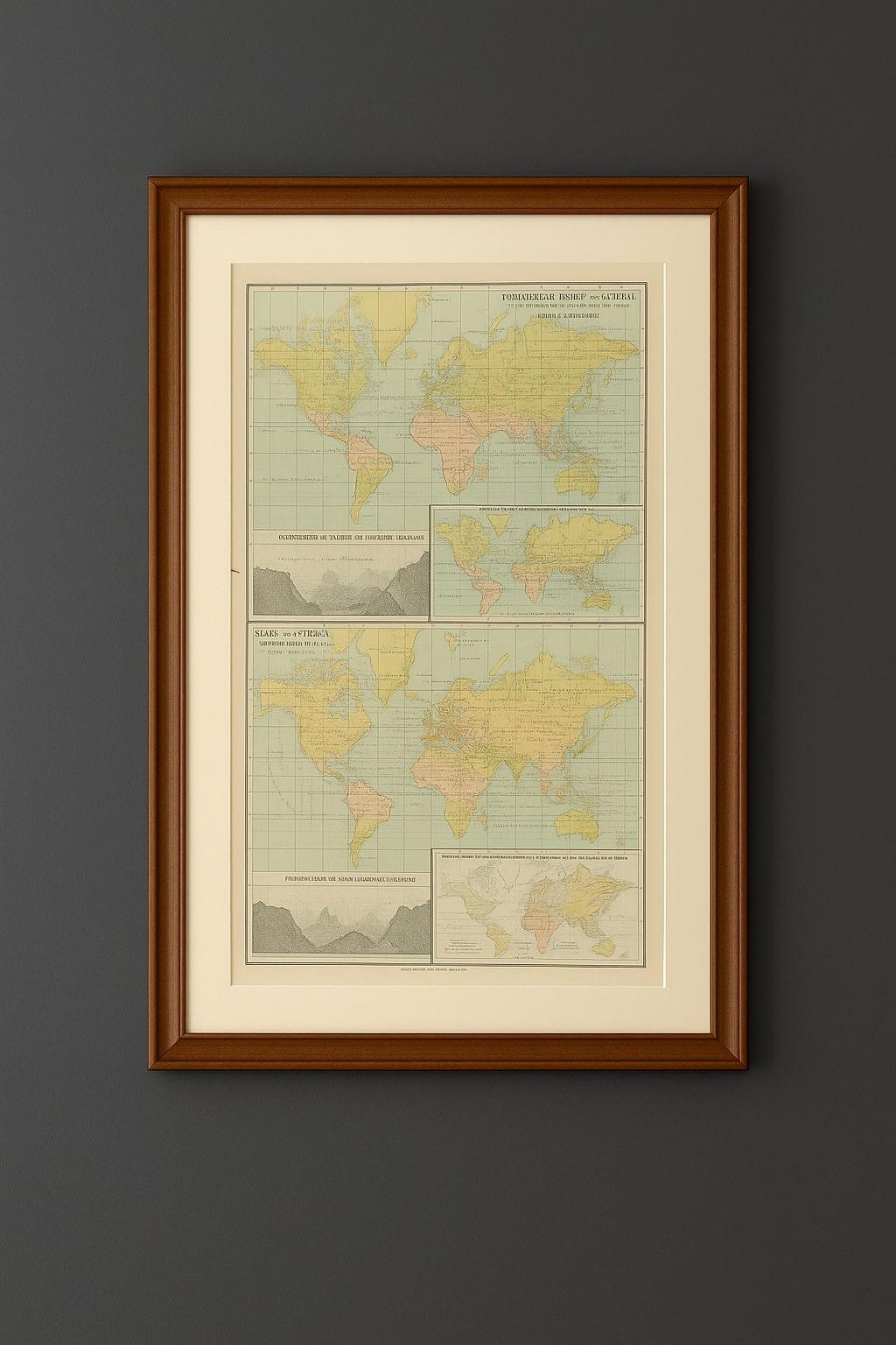 Antique Zoological and Botanical Charts of the World – Black’s Atlas, 1884

This double plate from the New and Revised Edition of Black’s General Atlas of the World, published in Edinburgh in 1884, presents a rich scientific overview of the natural