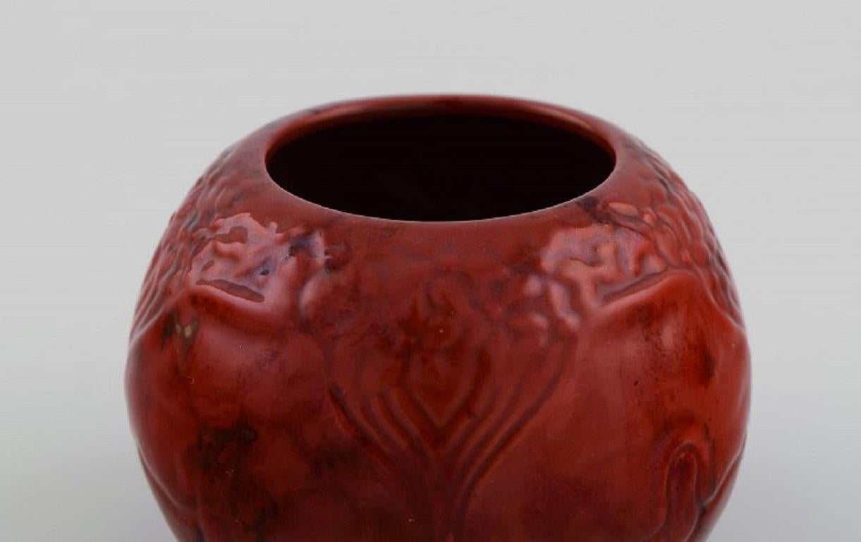 Vernissé Vase ancien Art Nouveau de Zsolnay en grès émaillé, début du 20ème siècle en vente