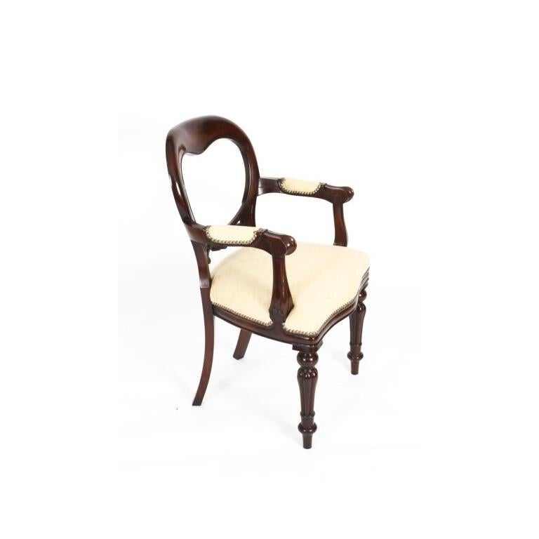 Antique14ft Flame Mahogany Extending Dining Table 19th C & 14 Chairs For Sale 10