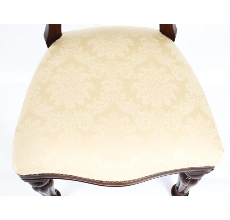 Antique14ft Flame Mahogany Extending Dining Table 19th C & 14 Chairs For Sale 13