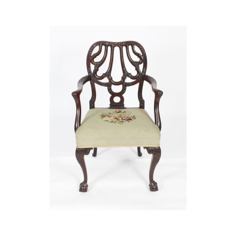 Antique16ft 18th Century George III Triple Pillar Dining Table & 12 Chairs-1920s en vente 7