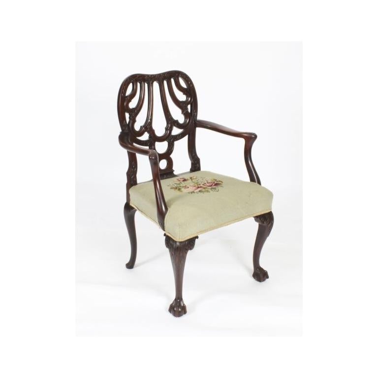 Antique16ft 18th Century George III Triple Pillar Dining Table & 12 Chairs-1920s en vente 10