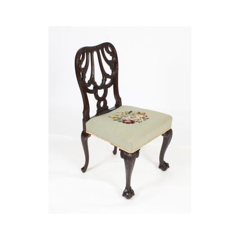 Antique16ft 18th Century George III Triple Pillar Dining Table & 12 Chairs-1920s en vente 12
