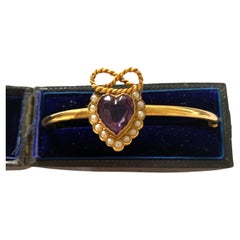 Antique Antique9ct Gold  Victorian Sweet heart Bracelet